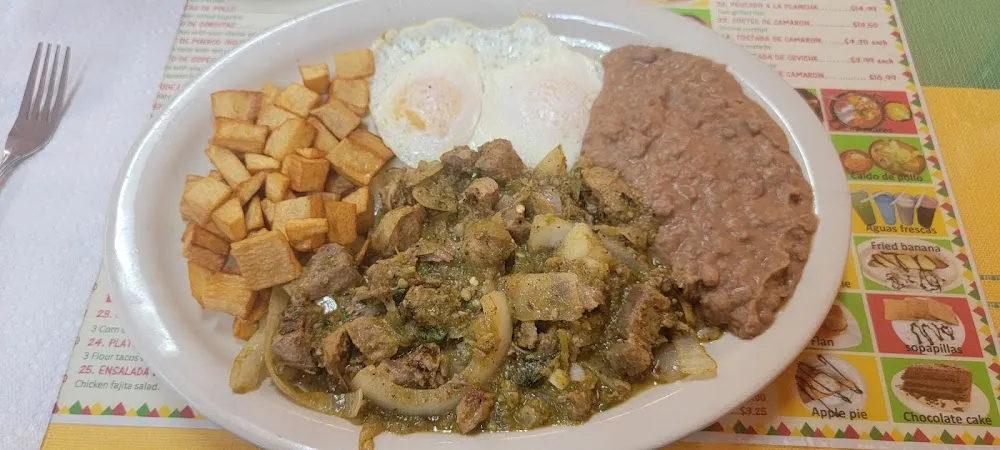 Breakfast Guiso Green Sauce