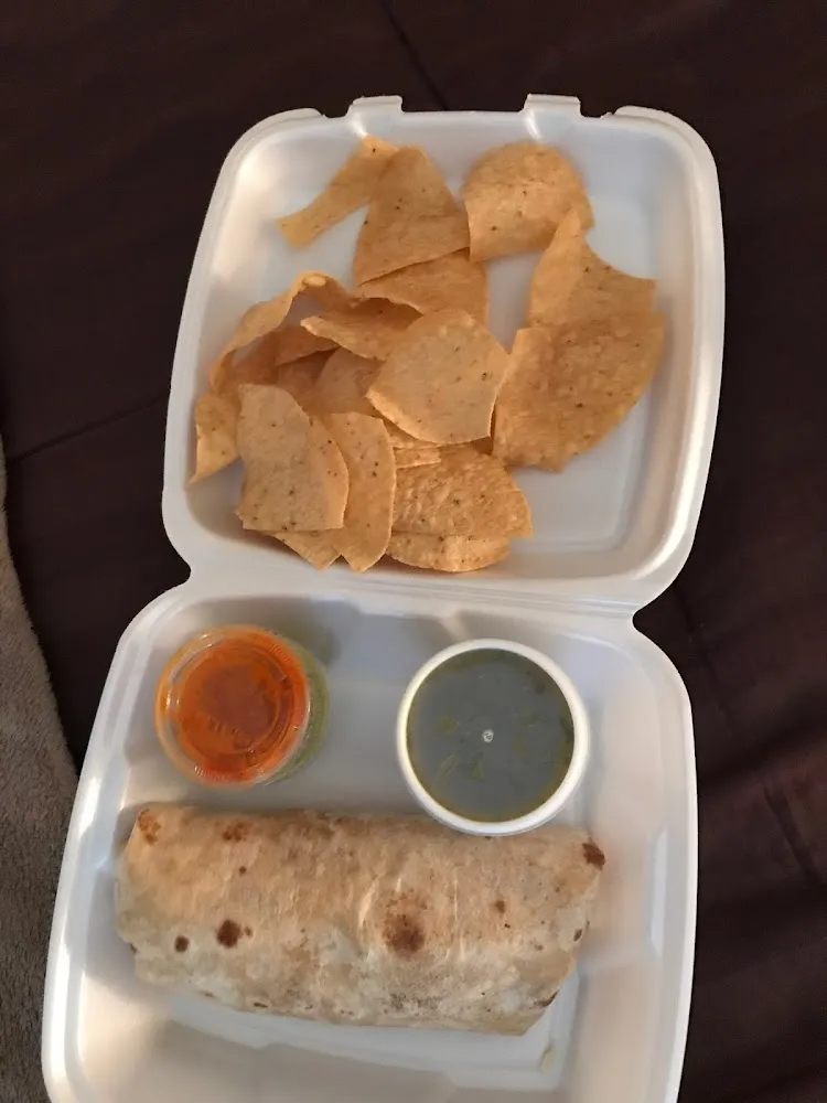 Sausage Eggs Beans Grilled Onion and Cheese Breakfast Burrito